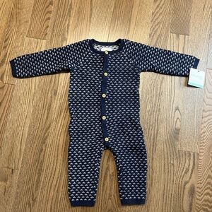 NWT Little Planet by Carter’s Baby Boy Organic Cotton Sweater Knit Jumpsuit